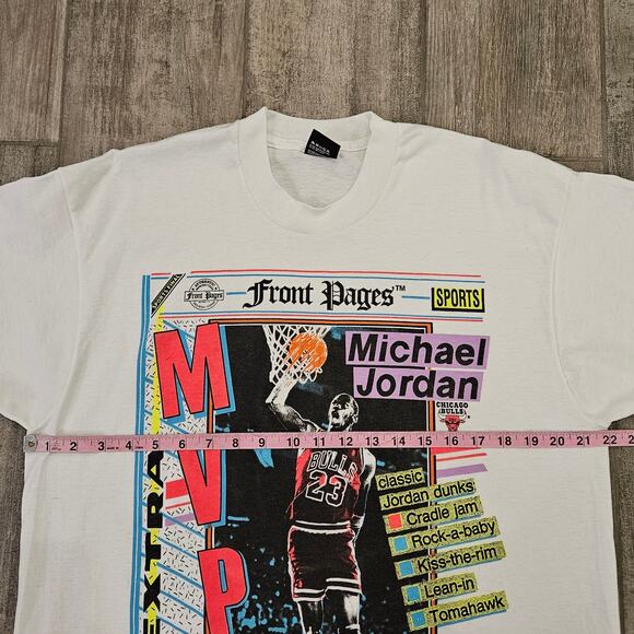 Vintage Michael Jordan MVP Graphic Tee Men’s XL 90s NBA Bulls Souvenir Edition - Picture 2 of 13